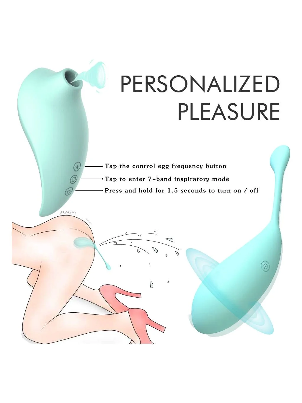BreatheEase Vibrating Egg Set