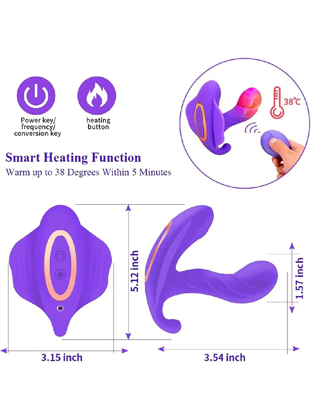 Butterfly Vibes Remote Control Wearable