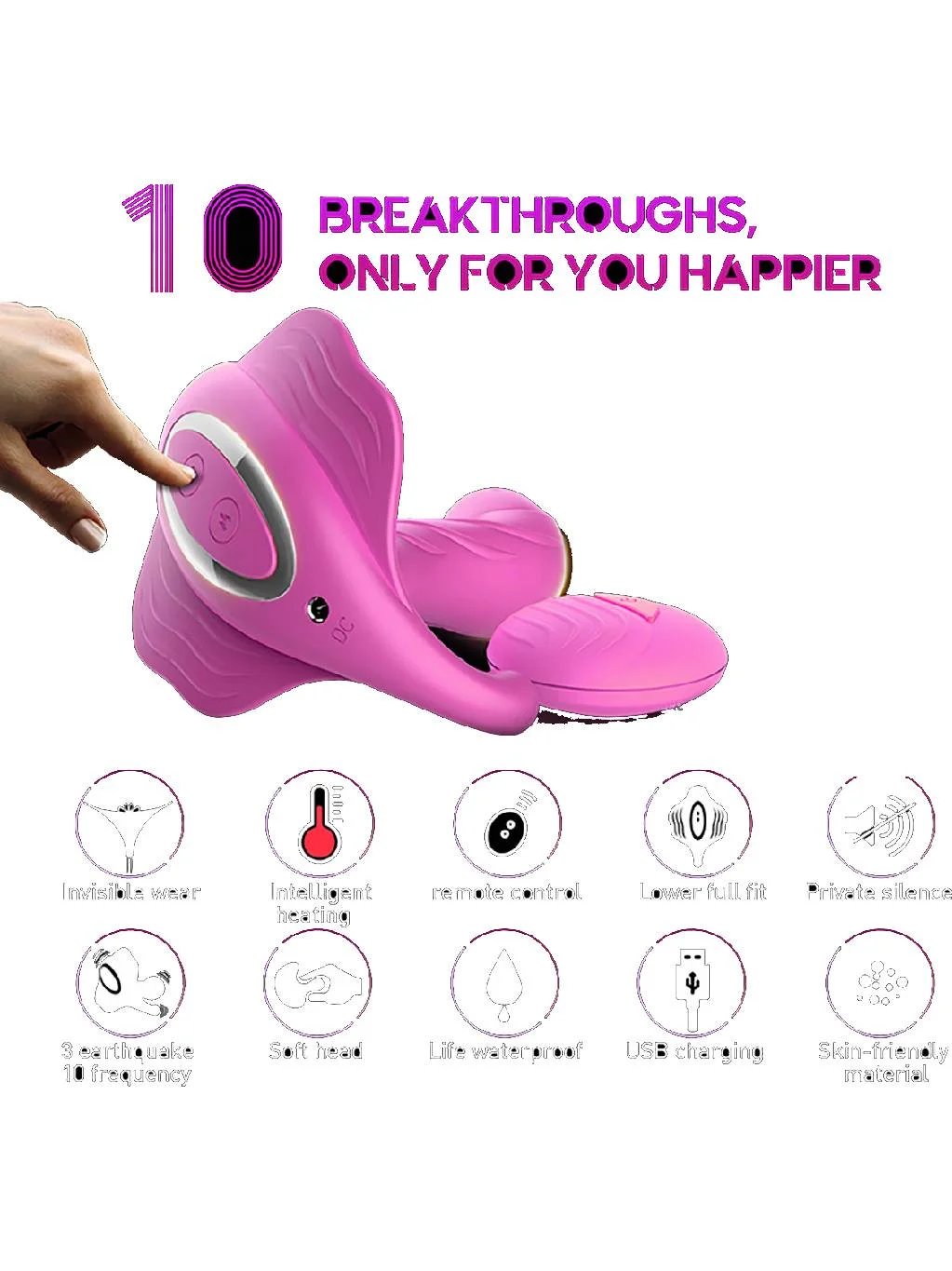 Butterfly Vibes Remote Control Wearable